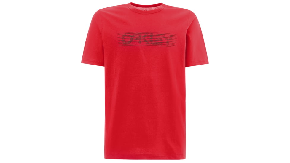 Oakley Waved Tee - Mens, Red Line, M, 457395-465-M