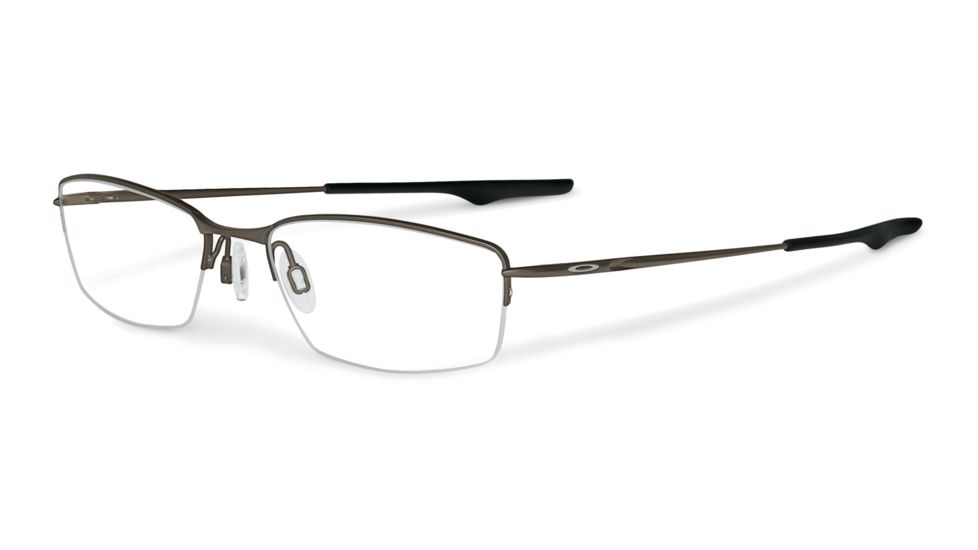 Oakley Wingback Single Vision Prescription Eyeglasses, Pewter Frame, OX5089-0553SV