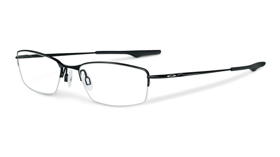 Oakley Wingback Single Vision Prescription Eyeglasses, Polished Black Frame, OX5089-0153SV
