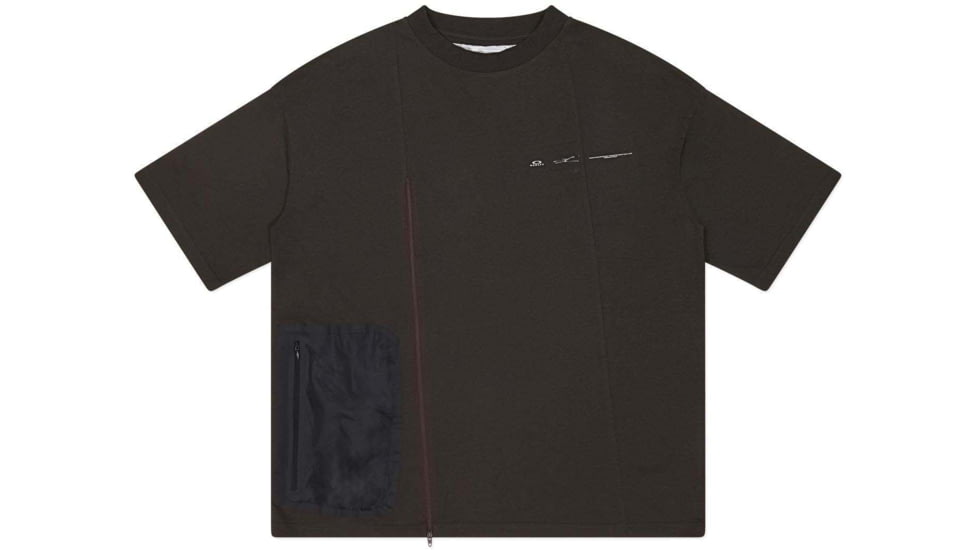 Oakley Zip Paneled Sort Sleeve Tee - Mens, Brown, Medium, 457767-851-M