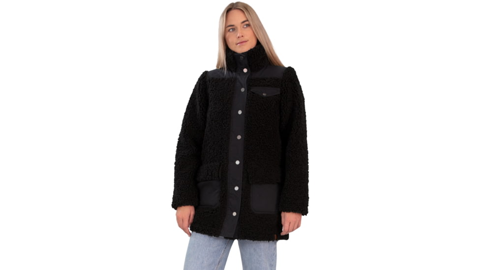 Obermeyer Andie Sherpa Jacket - Women's, Extra Small, Black, 17068-16009-XS