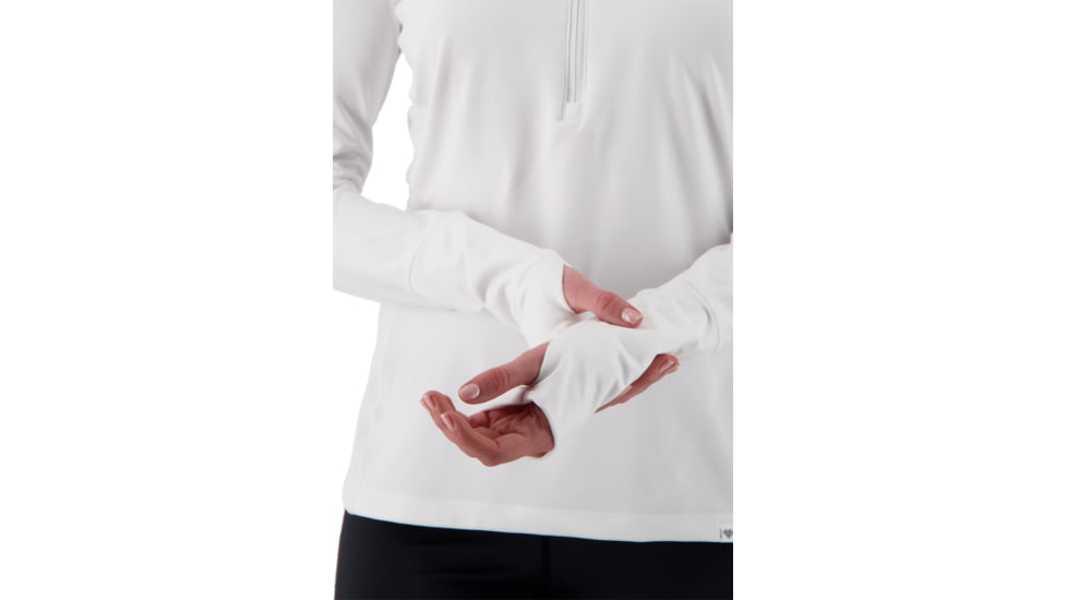 Obermeyer Anya 1/2 Zip Top - Womens, White, Small, 19022-16010-S