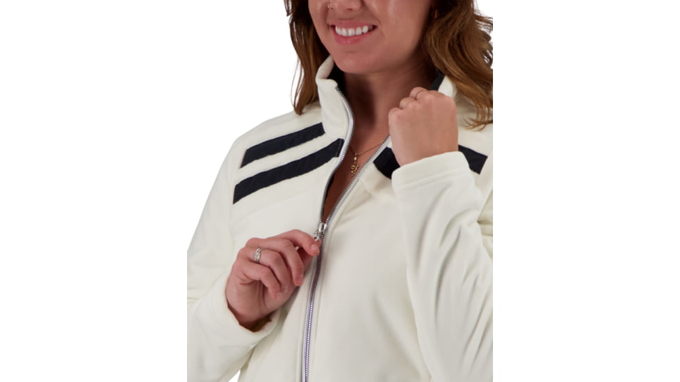 Obermeyer Ariadne Fleece Jacket - Womens, White, Extra Small, 17034-16010-XS