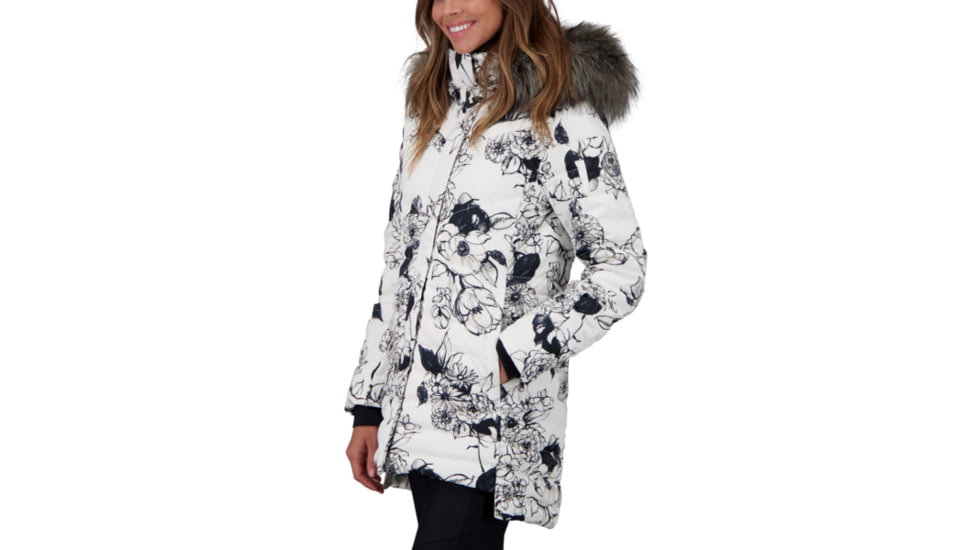Obermeyer Blossom Down Parka w/Faux Fur - Womens, First Snow, 10, 11181-21145-10