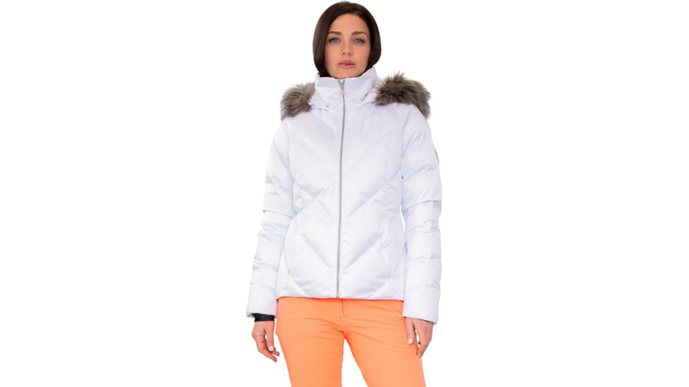 Obermeyer Bombshell Jacket - Women's, 2 US, Short, White Satin, 11137-22038-2P