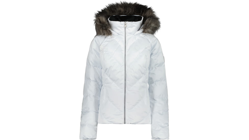 Obermeyer Bombshell Jacket - Women's, 2 US, Short, White Satin, 11137-22038-2P