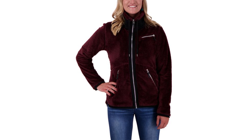 Obermeyer Britt Fleece Jacket - Womens, Wine-Not, Large, 17044-WINE-NOT-L