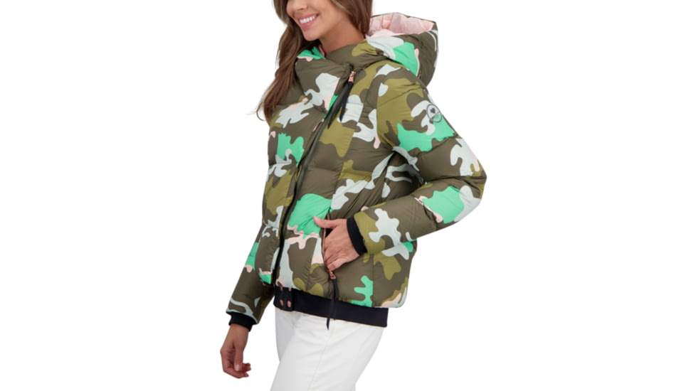 Obermeyer Calypso Down Jacket - Womens, Jasmint Camo, 2, 11179-21129-2