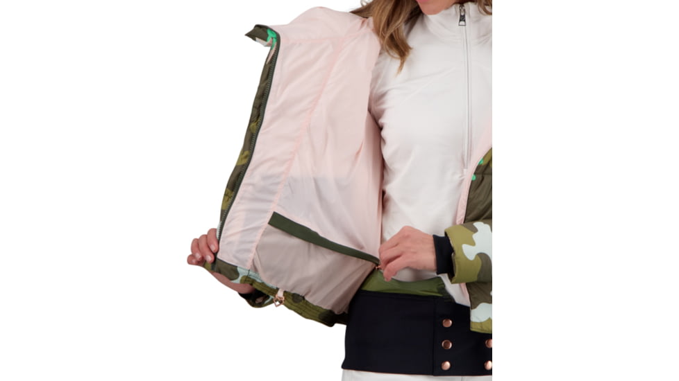 Obermeyer Calypso Down Jacket - Womens, Jasmint Camo, 2, 11179-21129-2