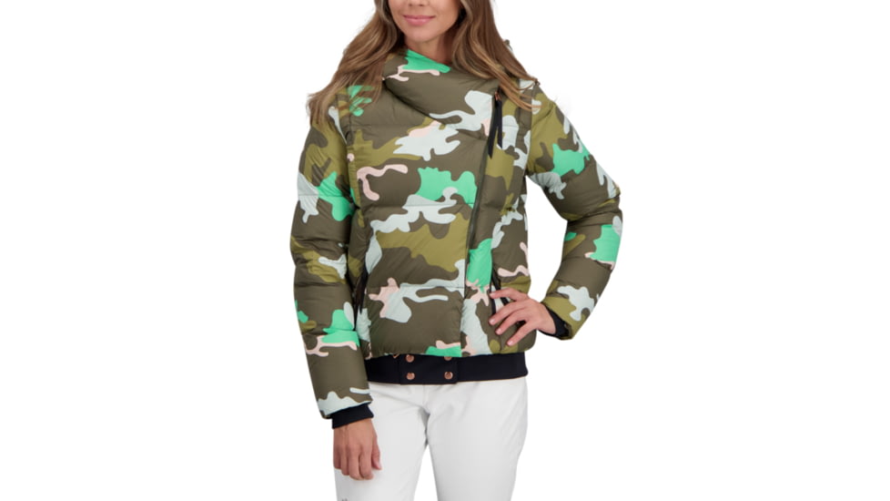 Obermeyer Calypso Down Jacket - Womens, Jasmint Camo, 2, 11179-21129-2
