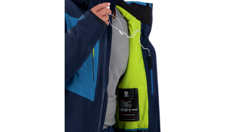 Obermeyer Charger Jacket - Mens, Blueprint, Large, 21103-21166-L