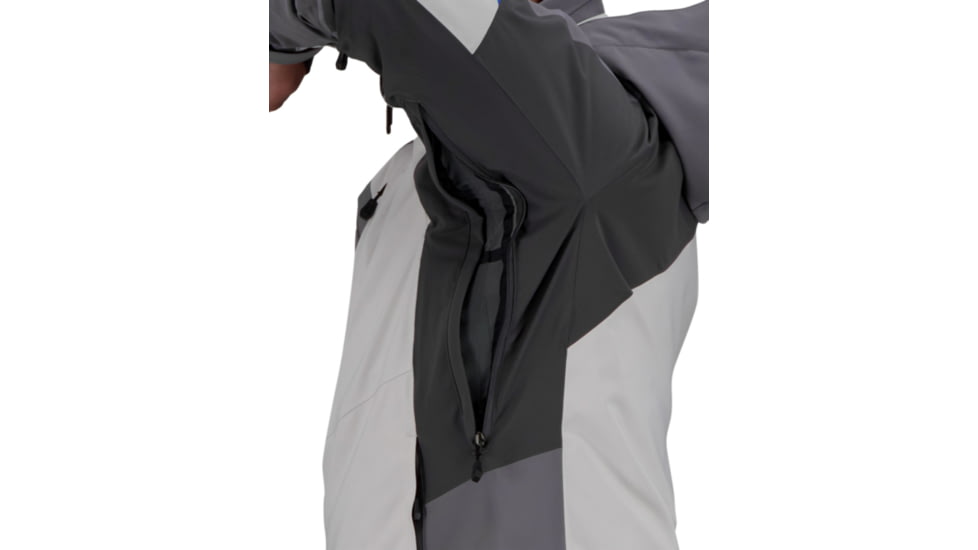 Obermeyer Charger Jacket - Mens, Fog, Extra Large, 21103-17001-XL