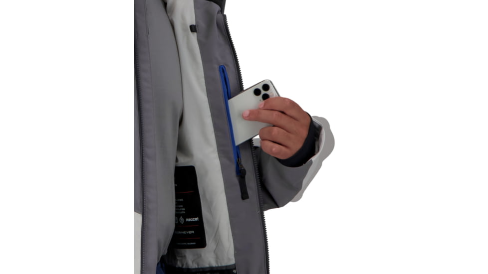 Obermeyer Charger Jacket - Mens, Fog, Extra Large, 21103-17001-XL