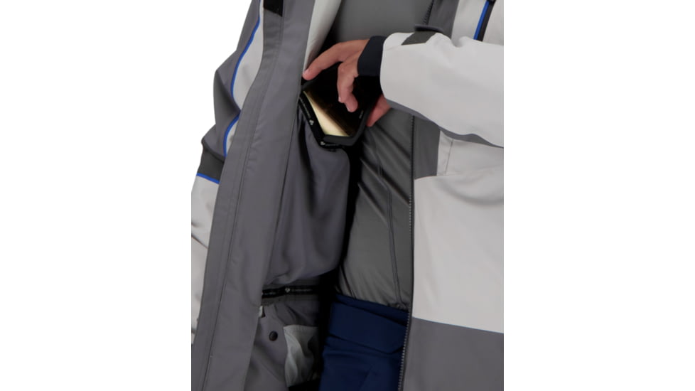 Obermeyer Charger Jacket - Mens, Fog, Extra Large, 21103-17001-XL