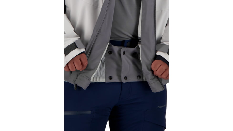 Obermeyer Charger Jacket - Mens, Fog, Extra Large, 21103-17001-XL