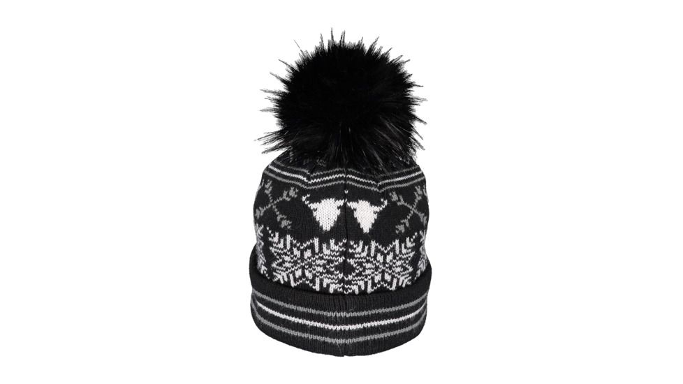 Obermeyer Dallas Knit Pom Hat - Womens, Black, 18049-BLACK-WOMEN