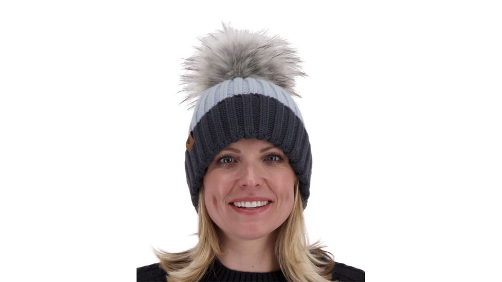 Obermeyer Denver Faux Fur Pom Hat - Womens, Ice Ice Baby, 18048-ICE ICE BABY-WOMEN