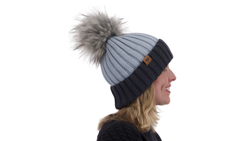 Obermeyer Denver Faux Fur Pom Hat - Womens, Ice Ice Baby, 18048-ICE ICE BABY-WOMEN