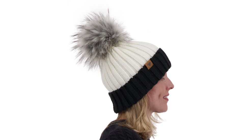 Obermeyer Denver Faux Fur Pom Hat - Womens, White, 18048-WHITE-WOMEN
