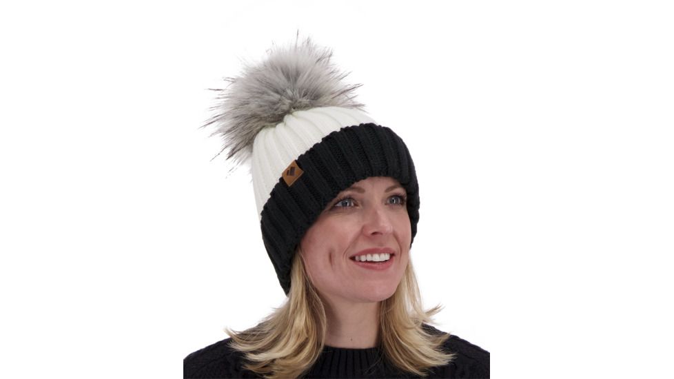 Obermeyer Denver Faux Fur Pom Hat - Womens, White, 18048-WHITE-WOMEN