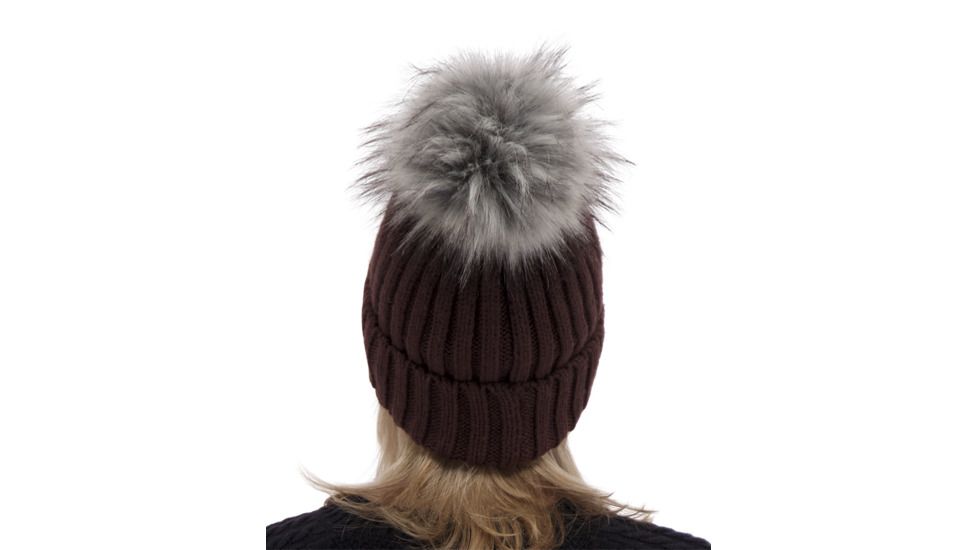 Obermeyer Denver Faux Fur Pom Hat - Womens, Wine-Not, 18048-WINE-NOT-WOMEN