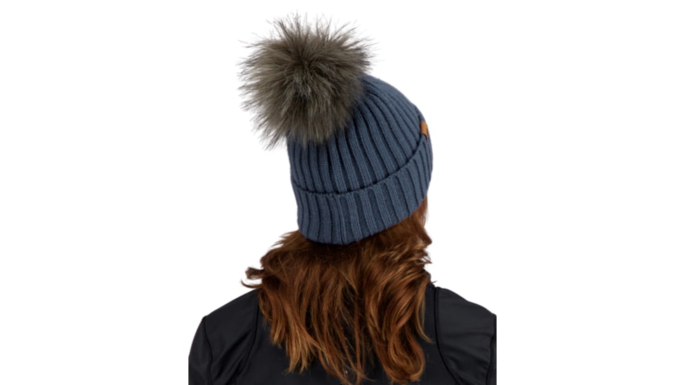 Obermeyer Denver FF Pom Beanie - Womens, Blue Ash, One Size, 18057-21168-ONE SIZE