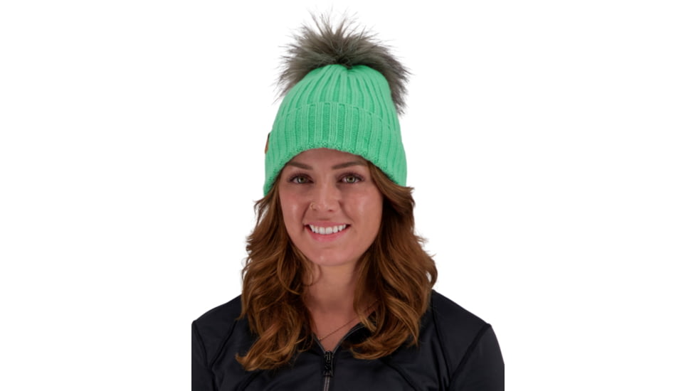 Obermeyer Denver FF Pom Beanie - Womens, Jasmint, One Size, 18057-21088-ONE SIZE