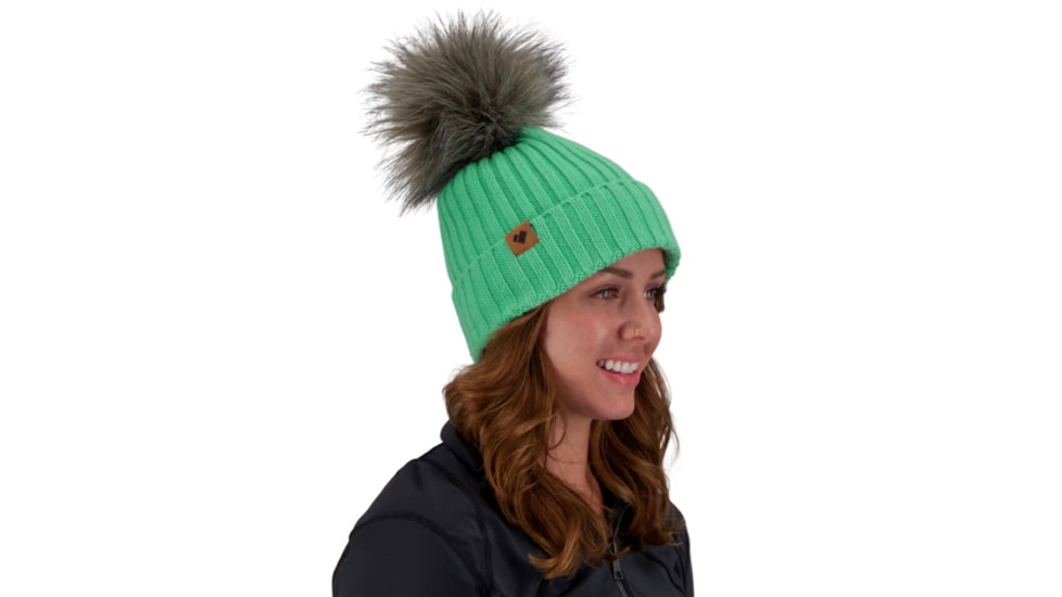 Obermeyer Denver FF Pom Beanie - Womens, Jasmint, One Size, 18057-21088-ONE SIZE