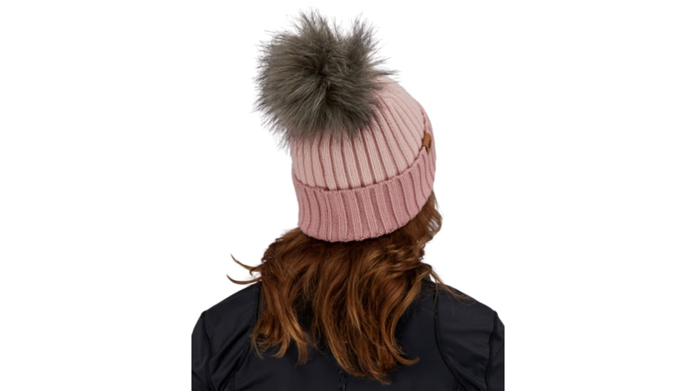 Obermeyer Denver FF Pom Beanie - Womens, Pink Sand, One Size, 18057-21050-ONE SIZE