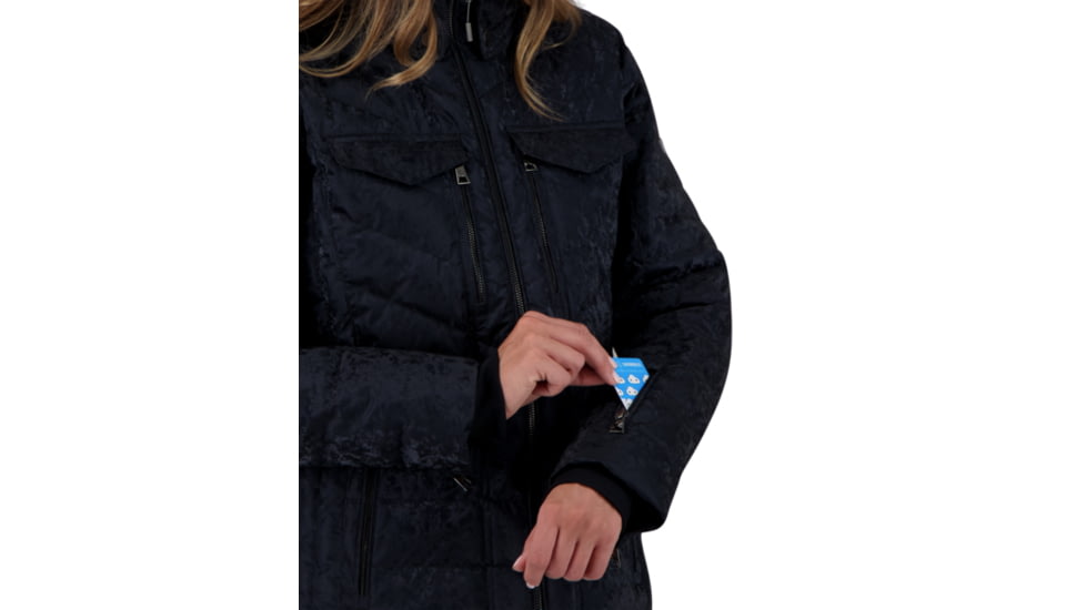 Obermeyer Devon Down Jacket - Womens, Black Frost, 14 Petite, 11139-21024-14P