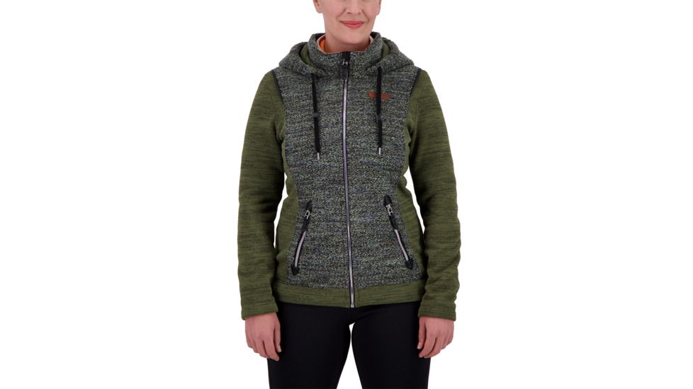 Obermeyer Ella Fleece Jacket - Womens, Military Time, Large, 17036-MILITARY TIME-L