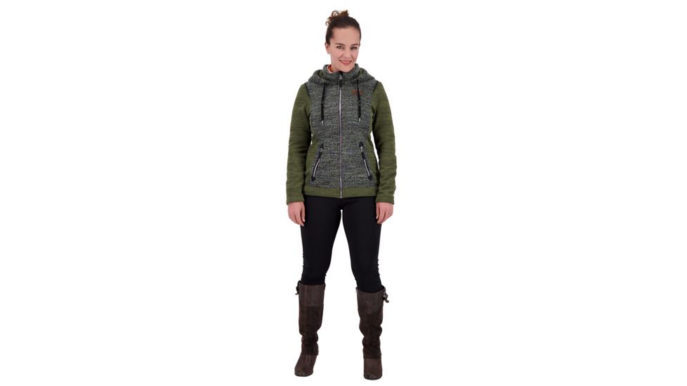 Obermeyer Ella Fleece Jacket - Womens, Military Time, Large, 17036-MILITARY TIME-L
