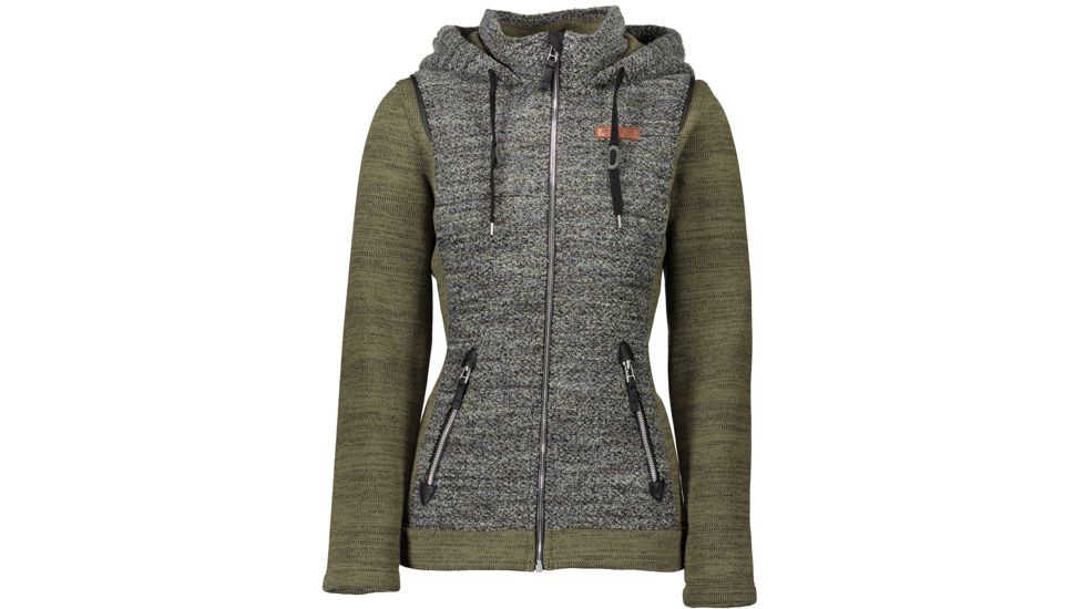 Obermeyer Ella Fleece Jacket - Womens, Military Time, Large, 17036-MILITARY TIME-L
