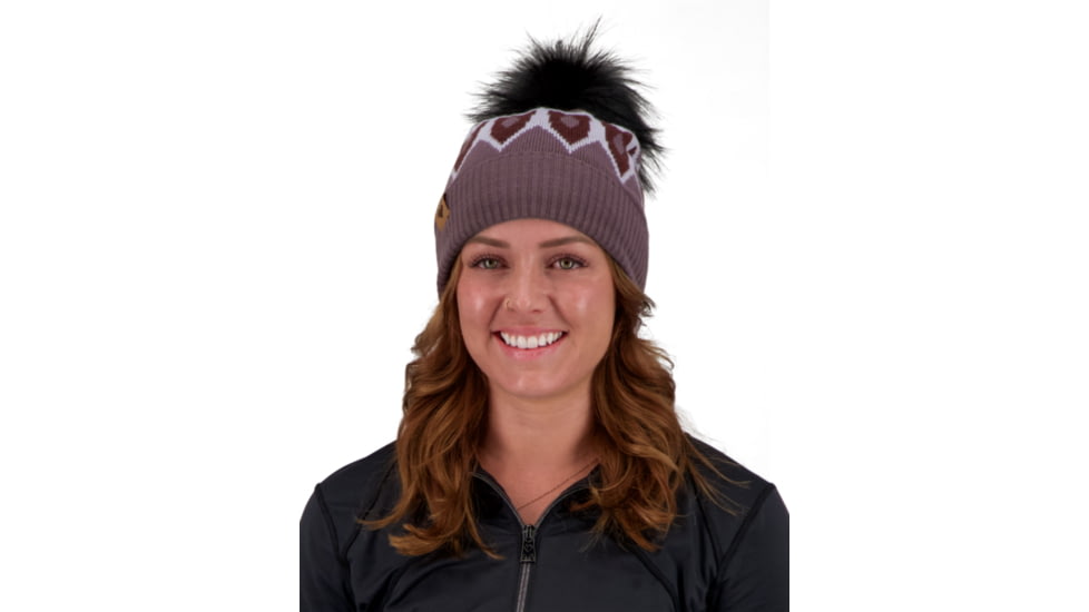 Obermeyer Fair Isle FF Pom Beanie - Womens, Purple Reign, One Size, 18068-21179-ONE SIZE