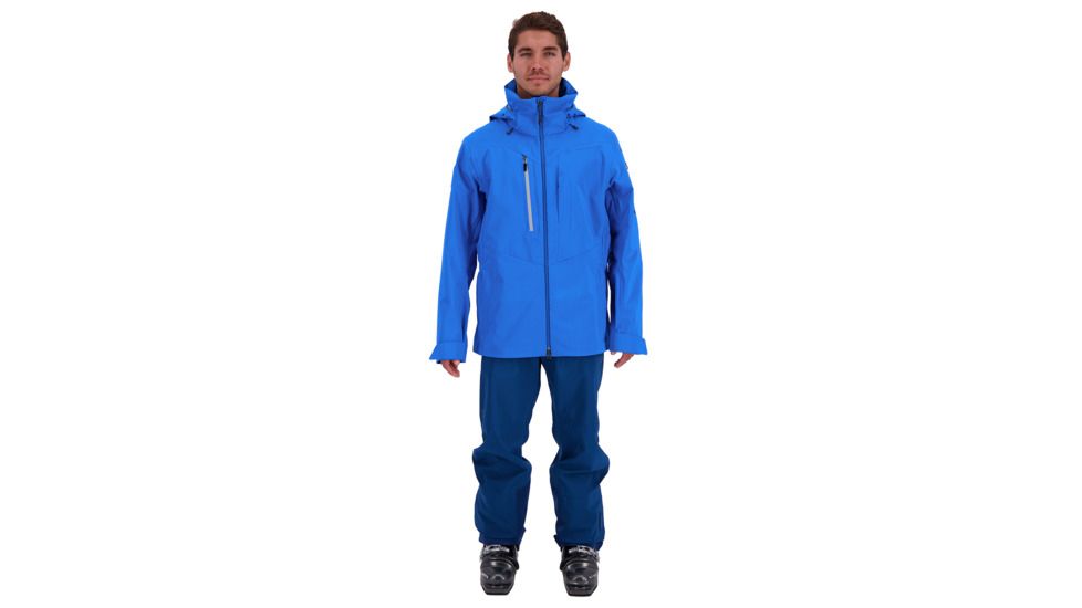 Obermeyer Foraker Shell Jacket - Mens, Blue Vibes, Extra Large, 22078-BLUE VIBES-XL