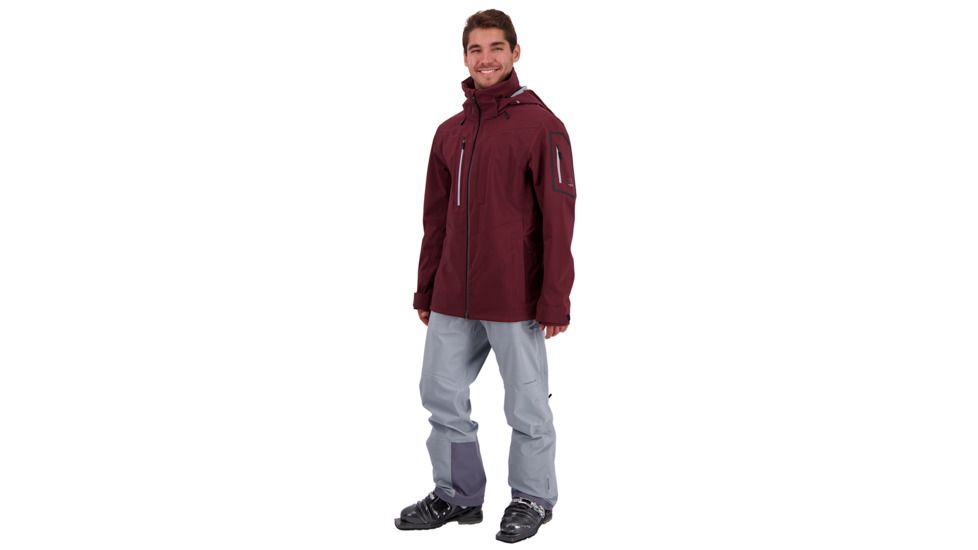 Obermeyer Foraker Shell Jacket - Mens, Wine-Not, Medium, 22078-WINE-NOT-M