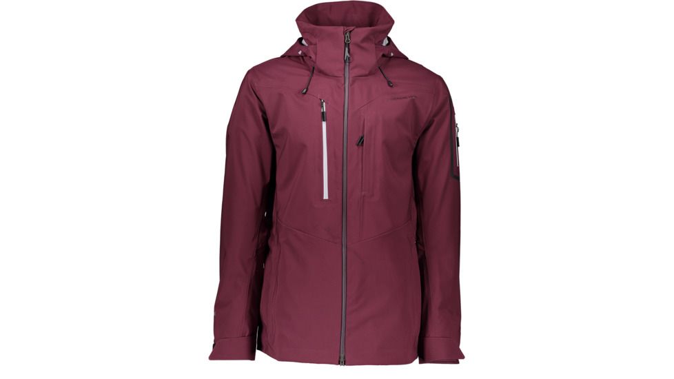 Obermeyer Foraker Shell Jacket - Mens, Wine-Not, Medium, 22078-WINE-NOT-M