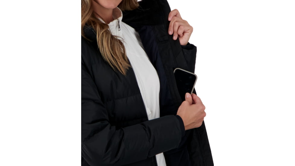 Obermeyer Hemera Down Parka - Womens, Black, 8 Petite, 11180-16009-8P