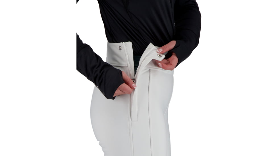 Obermeyer Jinks ITB Softshell Pant - Women's, 12 US, Regular Inseam, White, 15060-16010-12