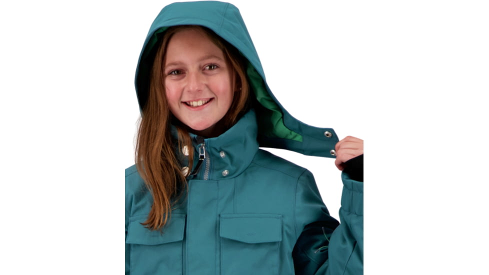 Obermeyer June Jacket - Girls, In Too Deep, Extra Large, 31073-21171-XL