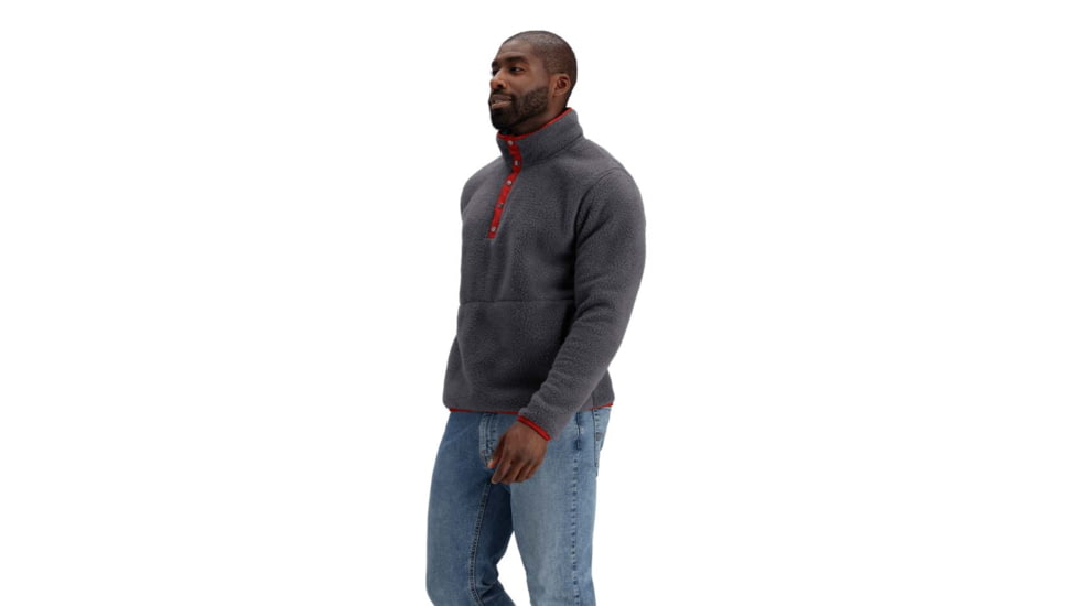 Obermeyer M Boulder Fleece - Mens, Basalt, Large, Regular, 27071-23004-L