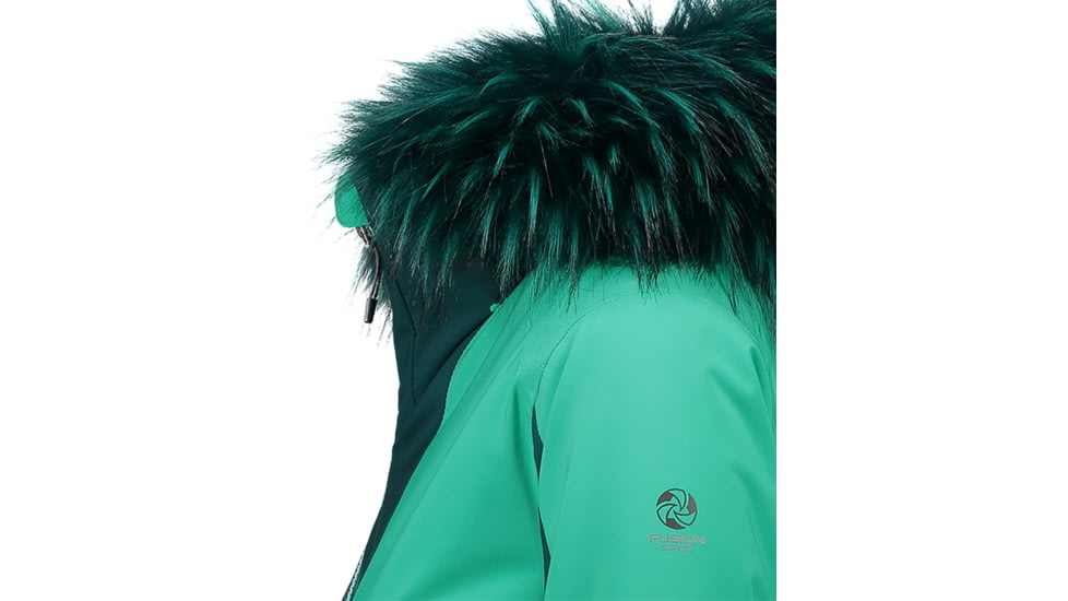 Obermeyer Malaki Jacket w/Faux Fur - Womens, LetS Galapago, 10, 11123-LETS GALAPAGO-10
