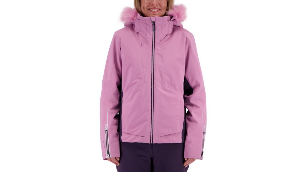 Obermeyer Malaki Jacket w/Faux Fur - Womens, Sheer Bliss, 6, 11123-SHEER BLISS-6