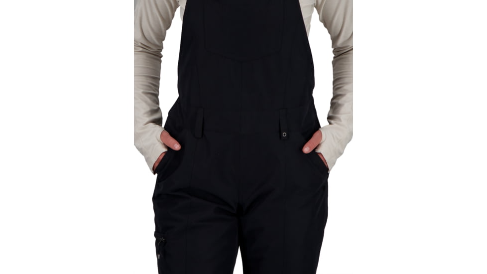 Obermeyer Malta Bib Overalls - Women's, 12 US, Regular Inseam, Black, 15032-16009-12
