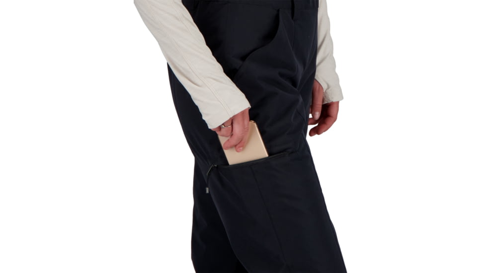 Obermeyer Malta Bib Overalls - Women's, 12 US, Regular Inseam, Black, 15032-16009-12