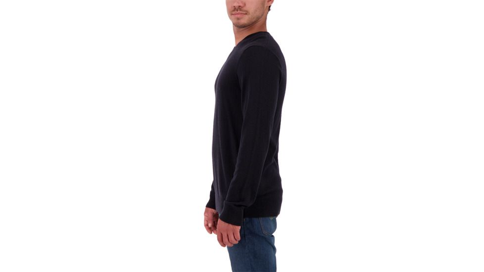 Obermeyer Mason V-Neck Sweater - Mens, Black, Large, 26023-BLACK-L