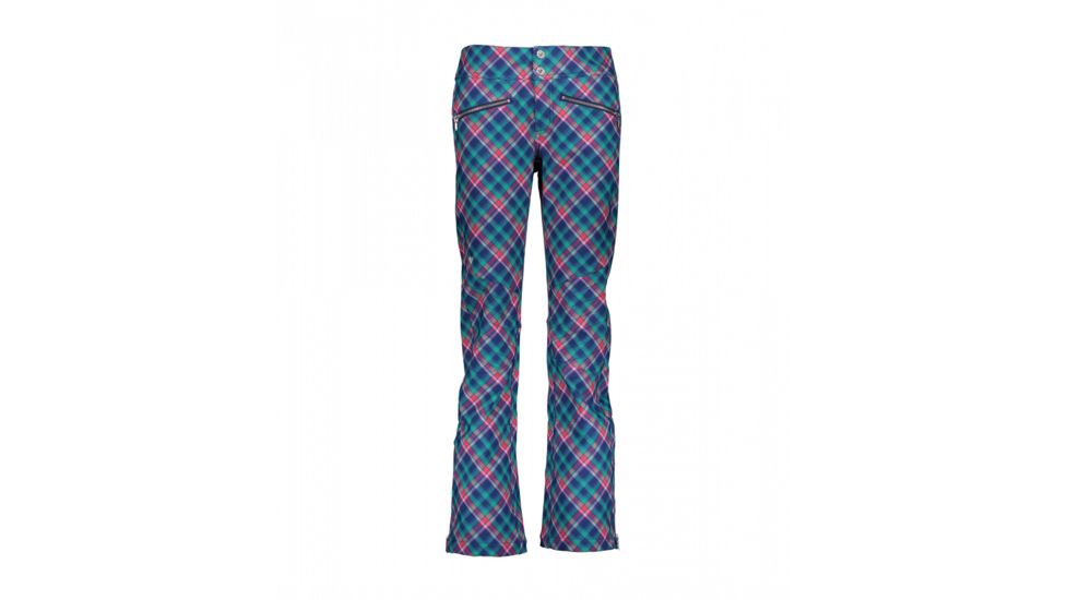 Obermeyer Printed Clio Softshell Pant - Womens, Midnight Plaid, 8, 15038-18185-8