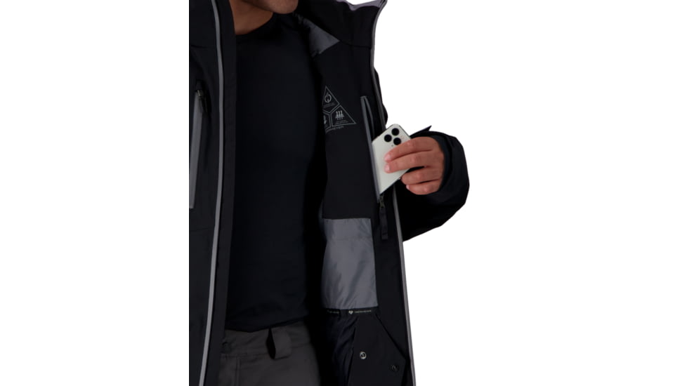 Obermeyer Raze Jacket - Men's, 2XL, Regular, Black, 21113-16009-2XL