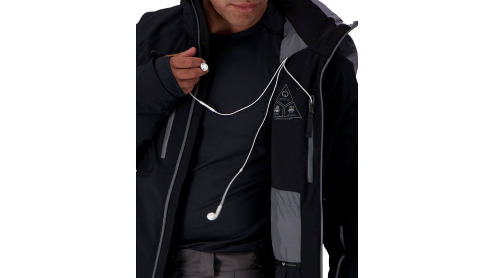 Obermeyer Raze Jacket - Men's, 2XL, Regular, Black, 21113-16009-2XL