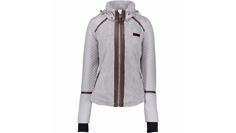 Obermeyer Stella Fleece Jacket - Womens, Fog, Large, 17035-FOG-L